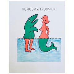 'Humour A Trouville' by Raymond Savignac, Original Vintage French Poster