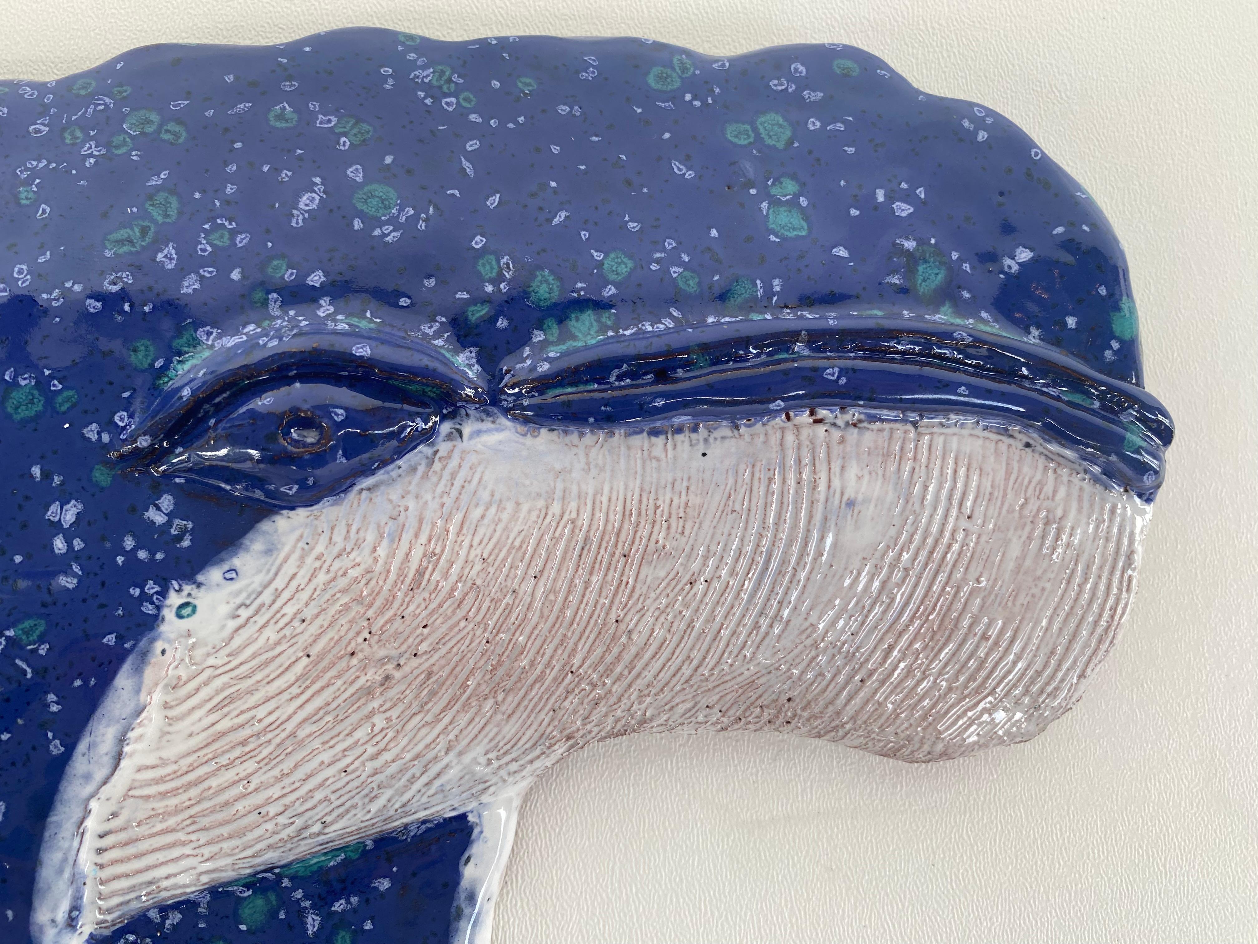 Organique Sculpture murale de baleine Humpback faite à la main par l'artiste Rexx Fischer en vente