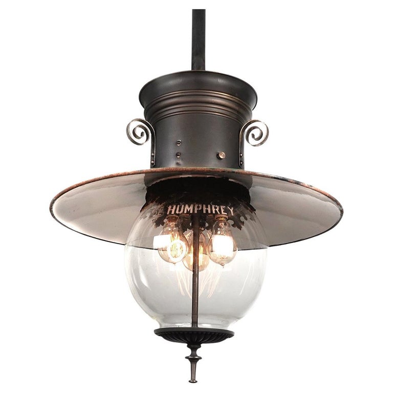 Humphrey Converted Gas Lamp For Sale at 1stDibs