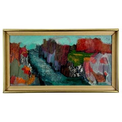 Humphrey Spender (1910-2005) britannico, paesaggio astratto firmato e datato 1964