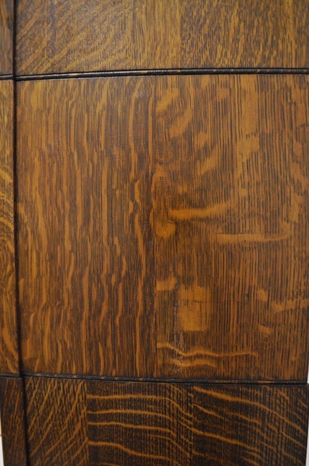 20th Century Humphrey Widman Four Section Tiger Oak Barrister Lawyers Stacking Bookcase
