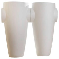 Humprey Vase in Matte White Polyethylene by JVLT/Joe Velluto for Plust