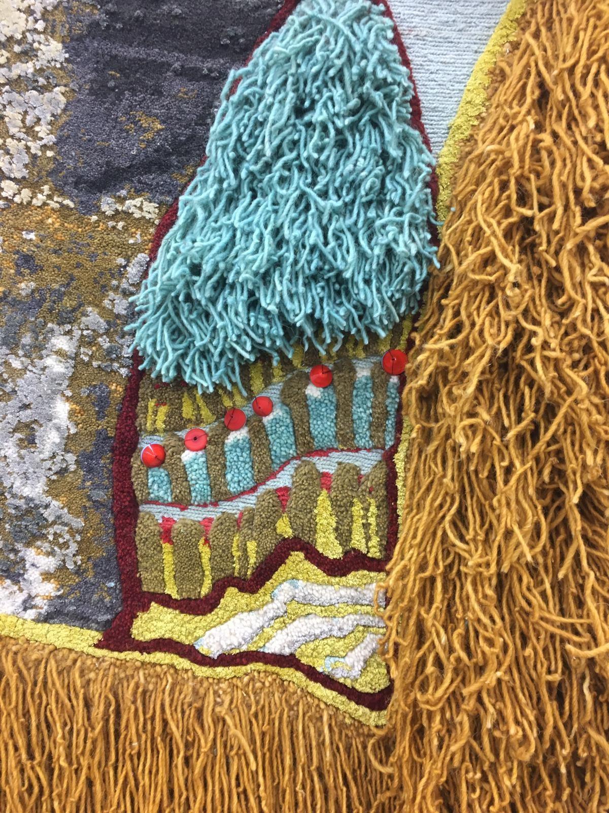 Teppich Humps Guidadi & Walls aus Wolle und Bambusseide von Lorenzo Vitturi im Zustand „Hervorragend“ im Angebot in Milano, Lombardia
