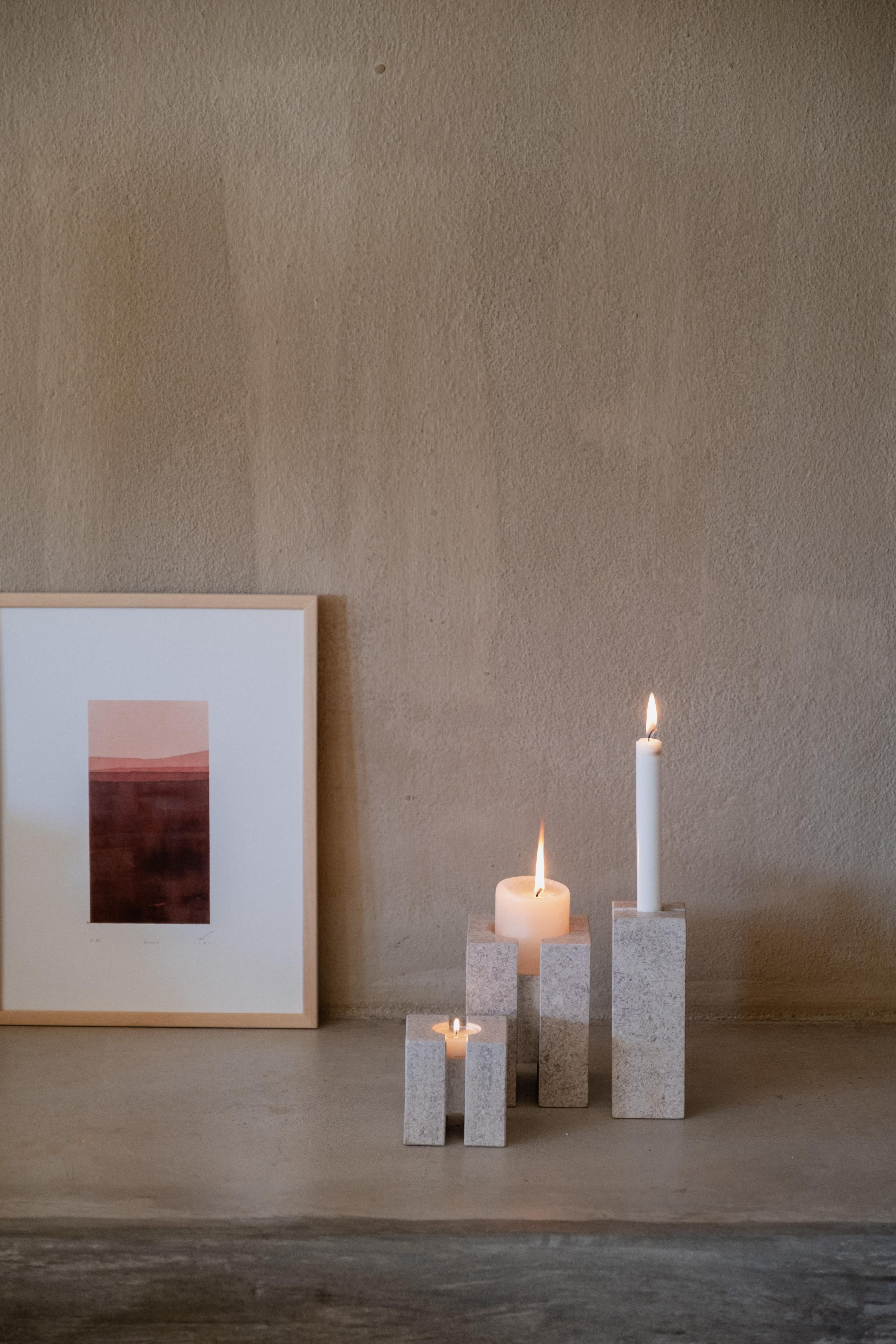 HUMUS - Minimalistischer moderner Aquarelldruck im Angebot 1