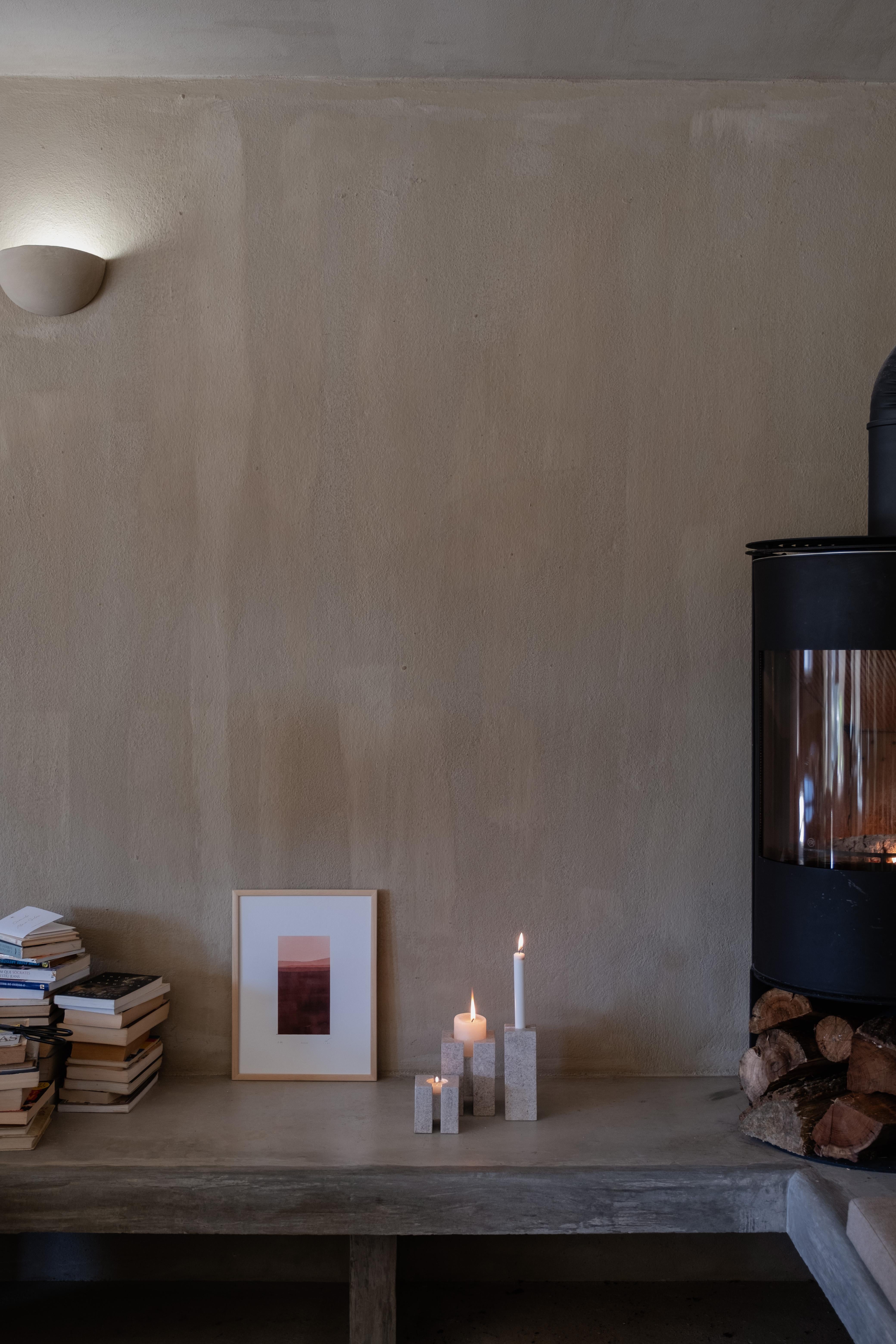 HUMUS - Minimalistischer moderner Aquarelldruck im Angebot 3