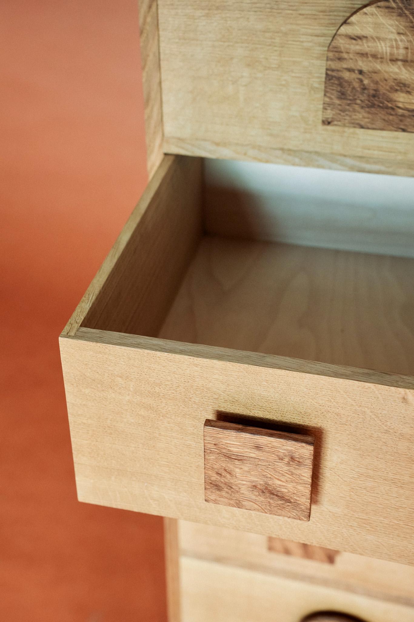 Laminato Cassettone largo in Oak di Hundert in vendita