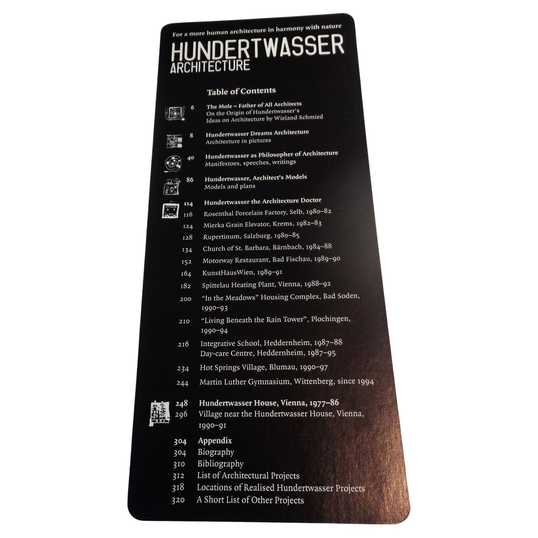 Hundertwasser Architektur - 1997 Taschen - 1. Auflage (Ende des 20. Jahrhunderts) im Angebot