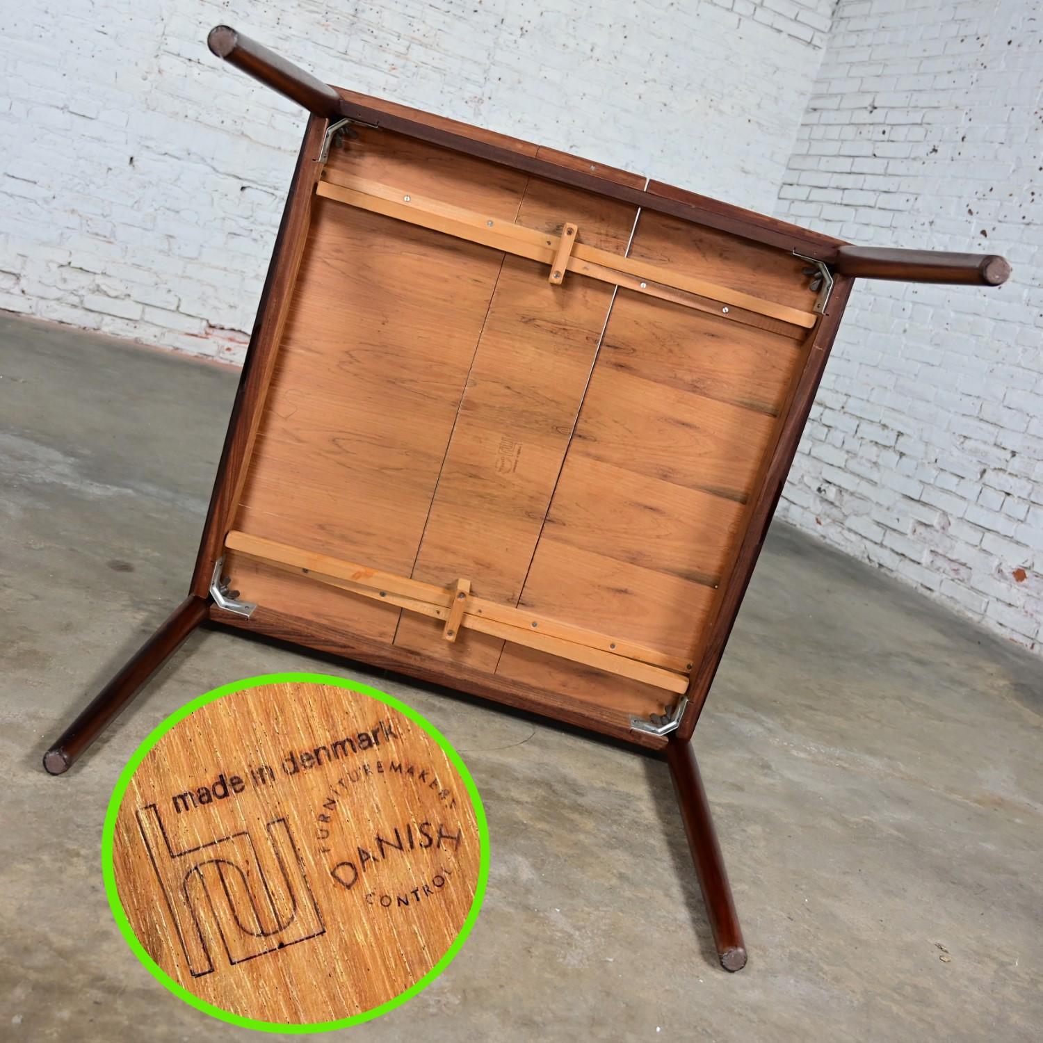 Hundevad Carlo Jensen Scandinavian Mod Expanding Flip Top Rosewood Dining Table 4