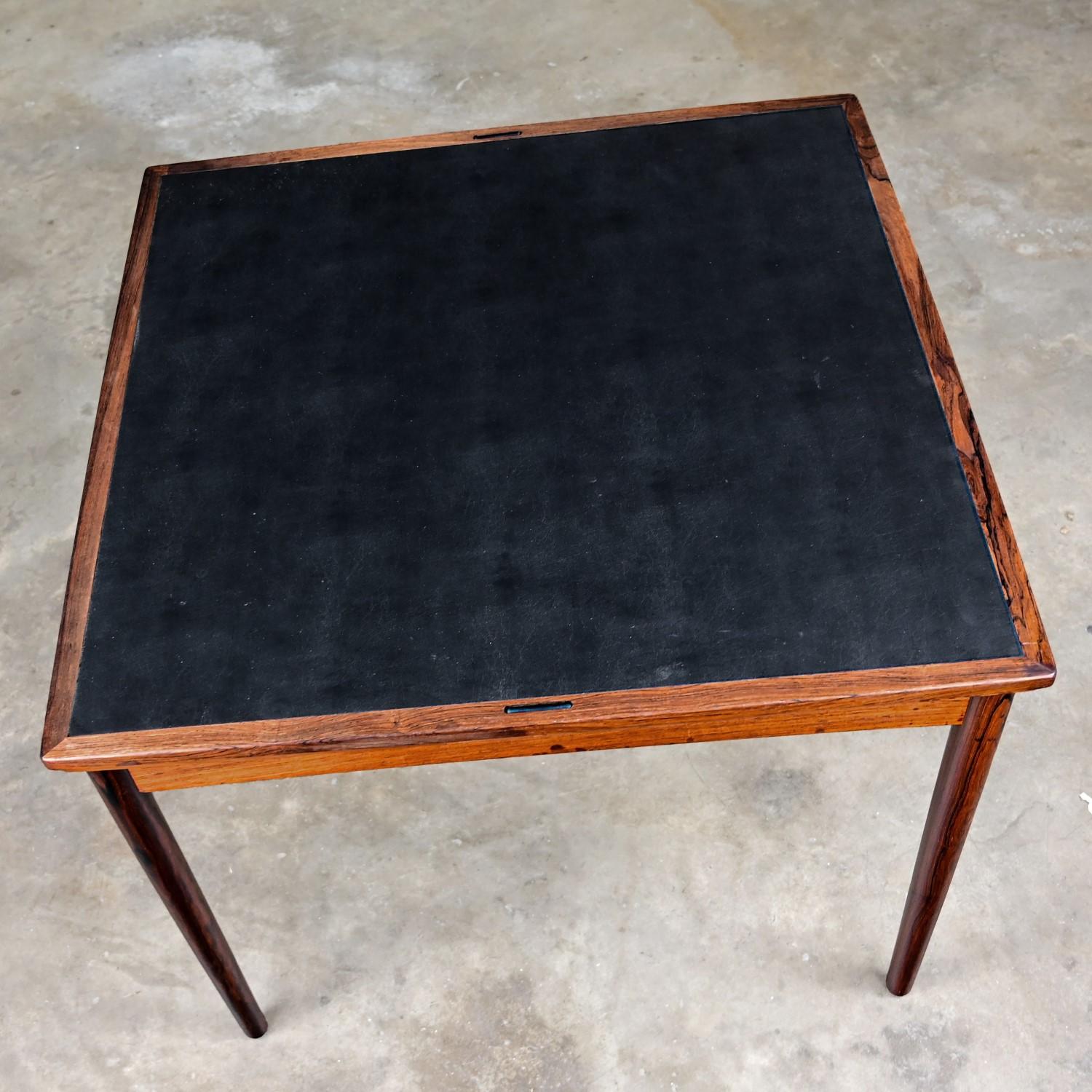 Hundevad Carlo Jensen Scandinavian Mod Expanding Flip Top Rosewood Dining Table 2