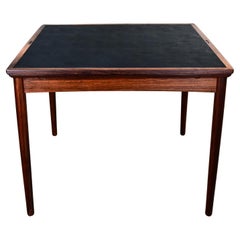 Hundevad Carlo Jensen Scandinavian Mod Expanding Flip Top Rosewood Dining Table