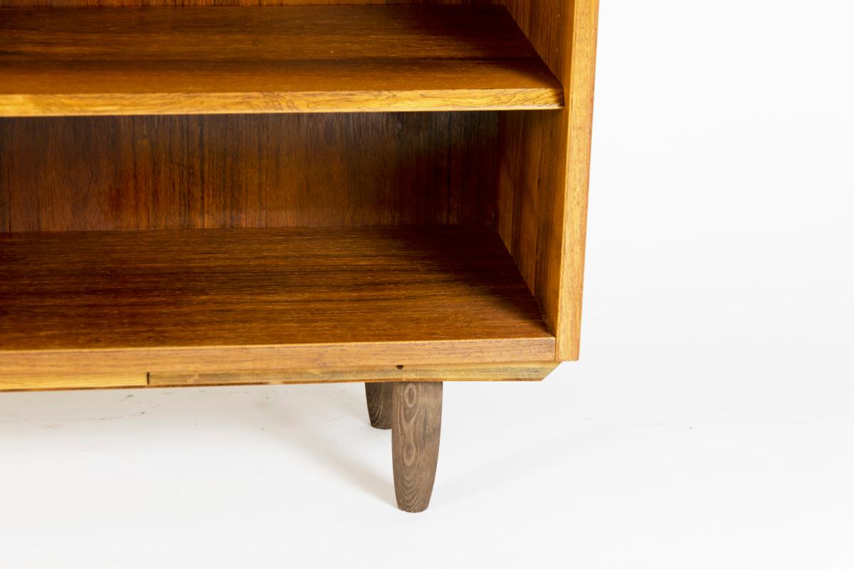 Mid-20th Century Hundevad Rosewood Bookcase, Made in Denmark 1960s, Marked