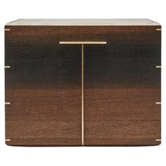 Hundred Cigar Solid Bog-Oak Humidor, Cedar Lining & Brass Jointing