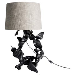 Hundred Petal Rose Bronze Table Lamp in Brass, Viya by Vikram Goyal