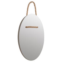 Hung Manila Rope Nautical Wall Vanity Bathroom Mirror