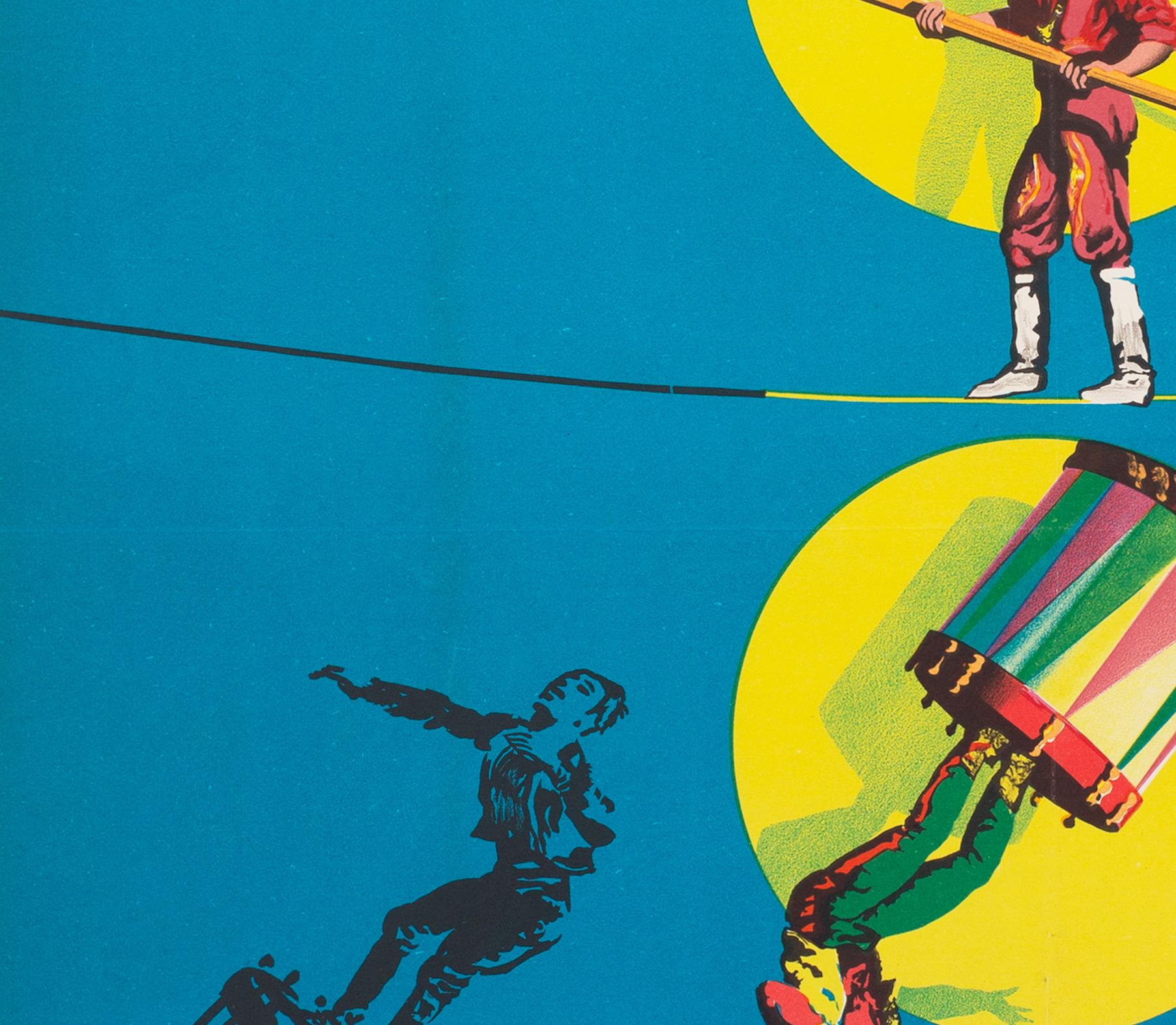 Hungarian 1967 Soviet National Armenian Grand Circus Poster, Sandor 2