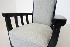 Hungarian Armchair by Toroczkai Wigand, 1920s - New Upholstery