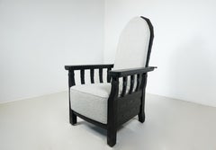 Hungarian Armchair with Adjustable Back by Toroczkai Wigand, 1920s