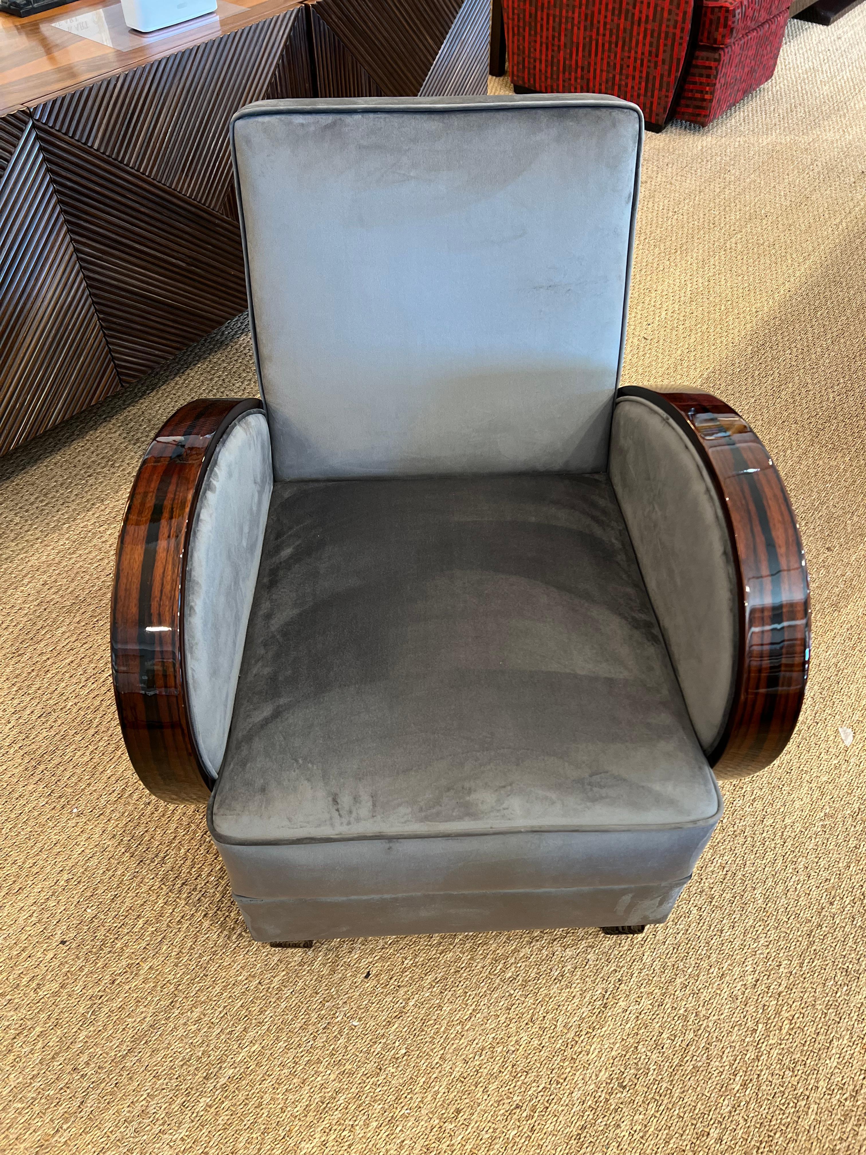 Fauteuil Art Déco Hongrois Bon état - En vente à Houston, TX