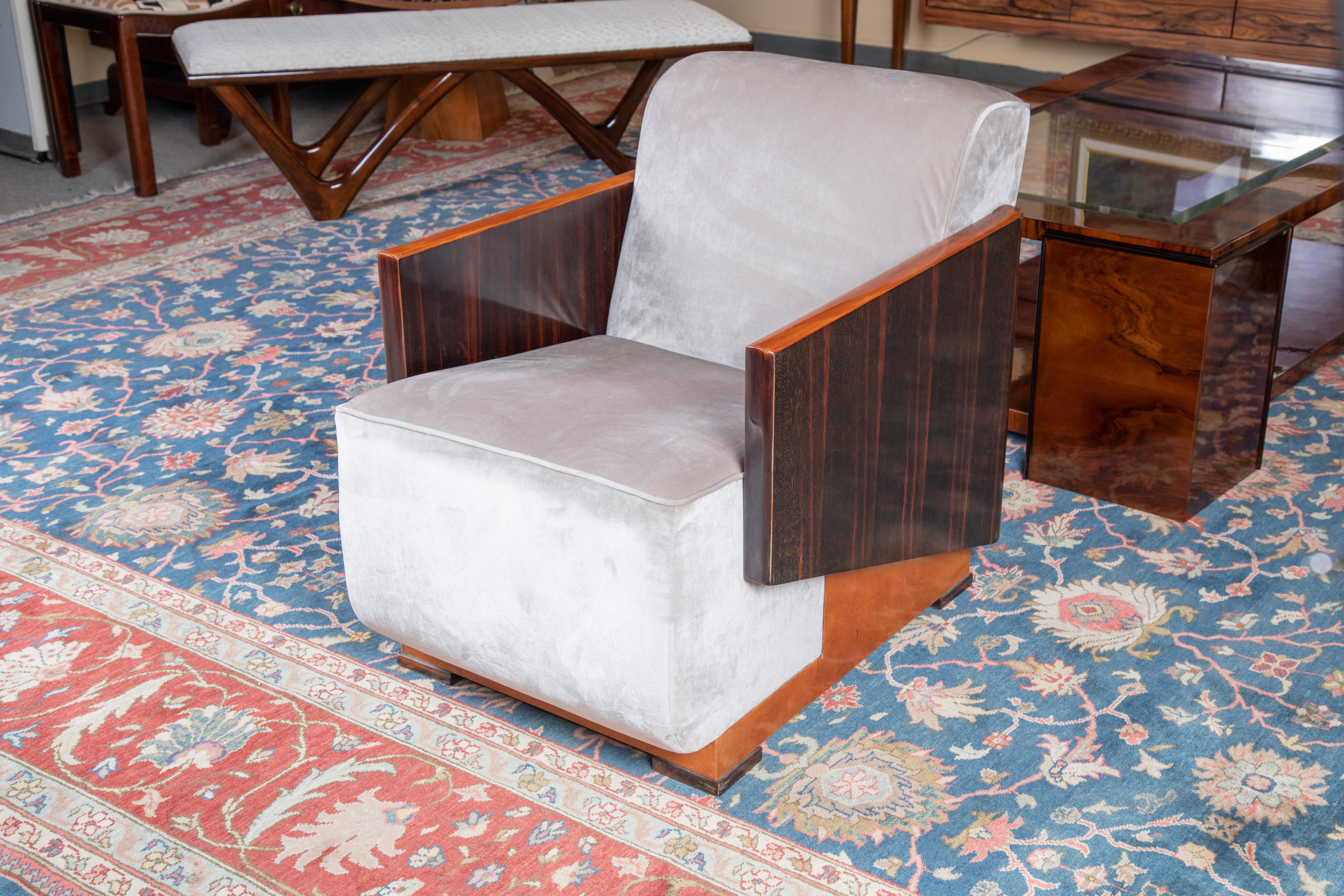 Hungarian Art Deco Armchairs In Good Condition In Houston, TX