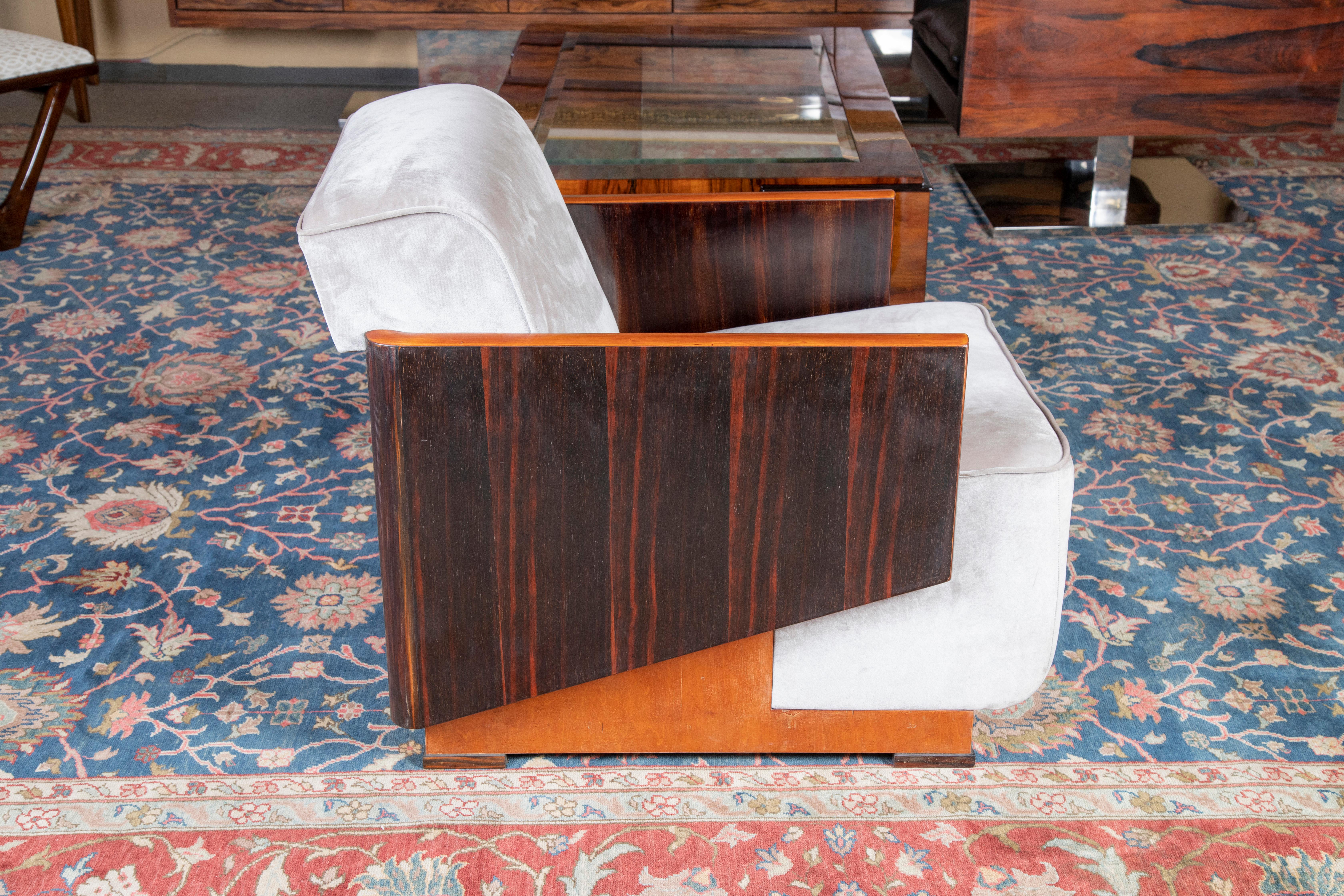 Mid-20th Century Hungarian Art Deco Armchairs For Sale