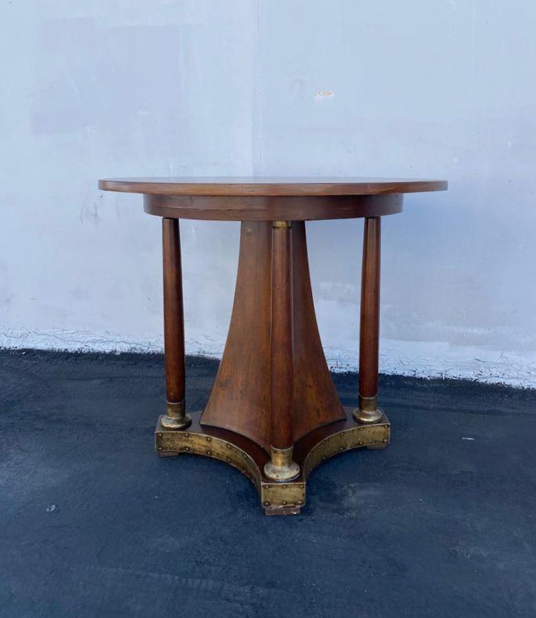 Walnut Hungarian Art Deco Central Table For Sale