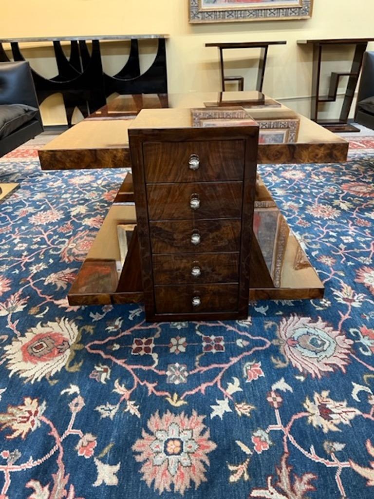 Hungarian Art Deco Coffee Table In Excellent Condition For Sale In Houston, TX