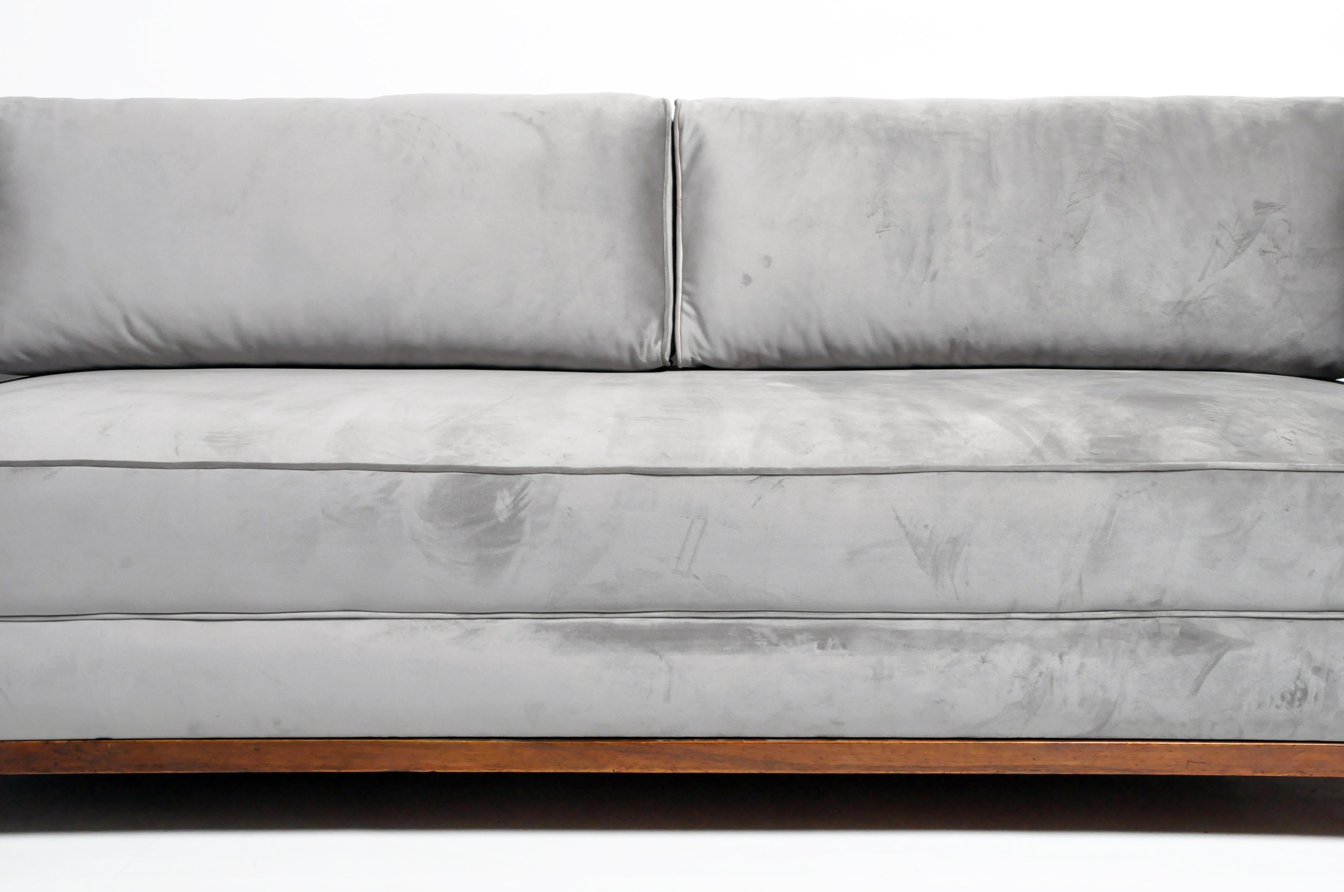 Hungarian Art Deco Solid Walnut Wood Sofa 3