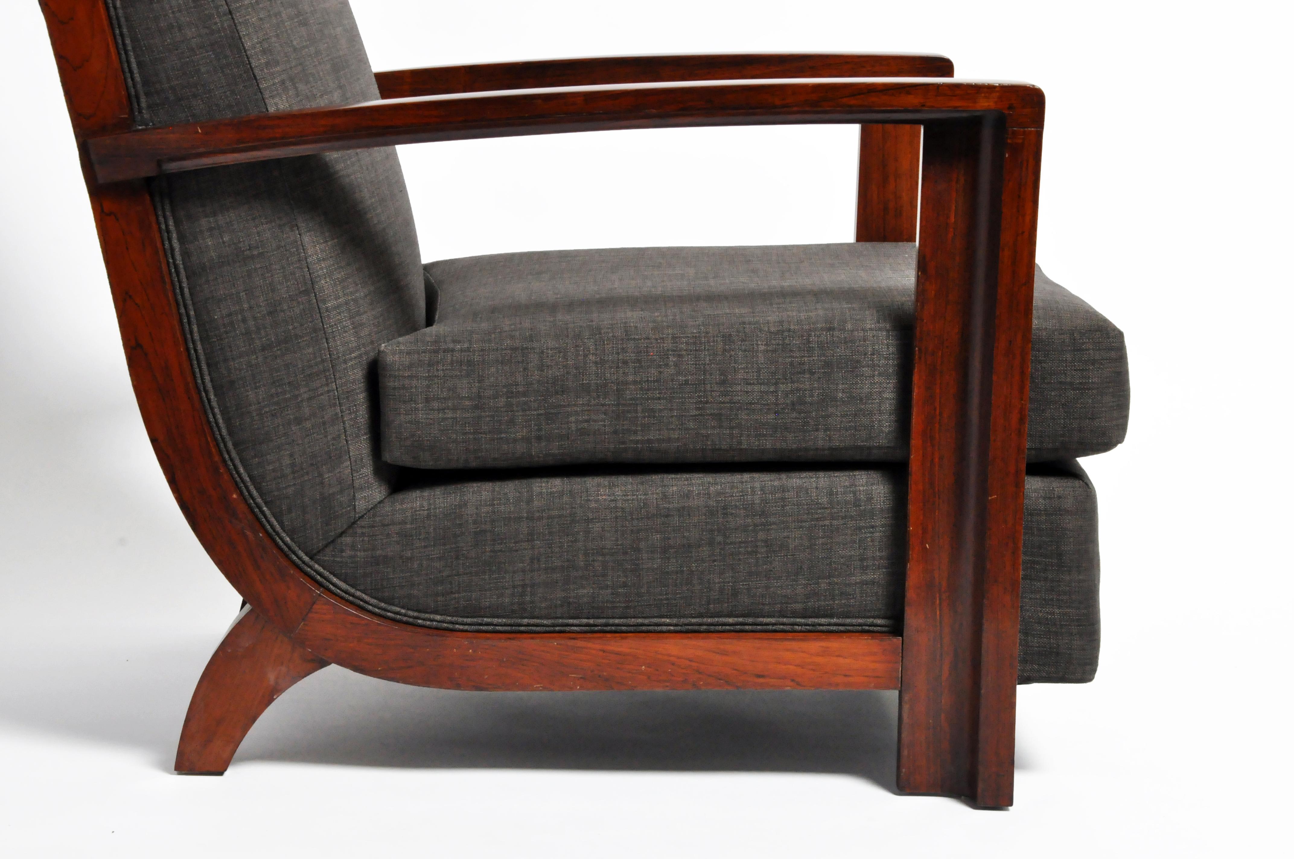 Hungarian Art Deco Walnut Chair 12