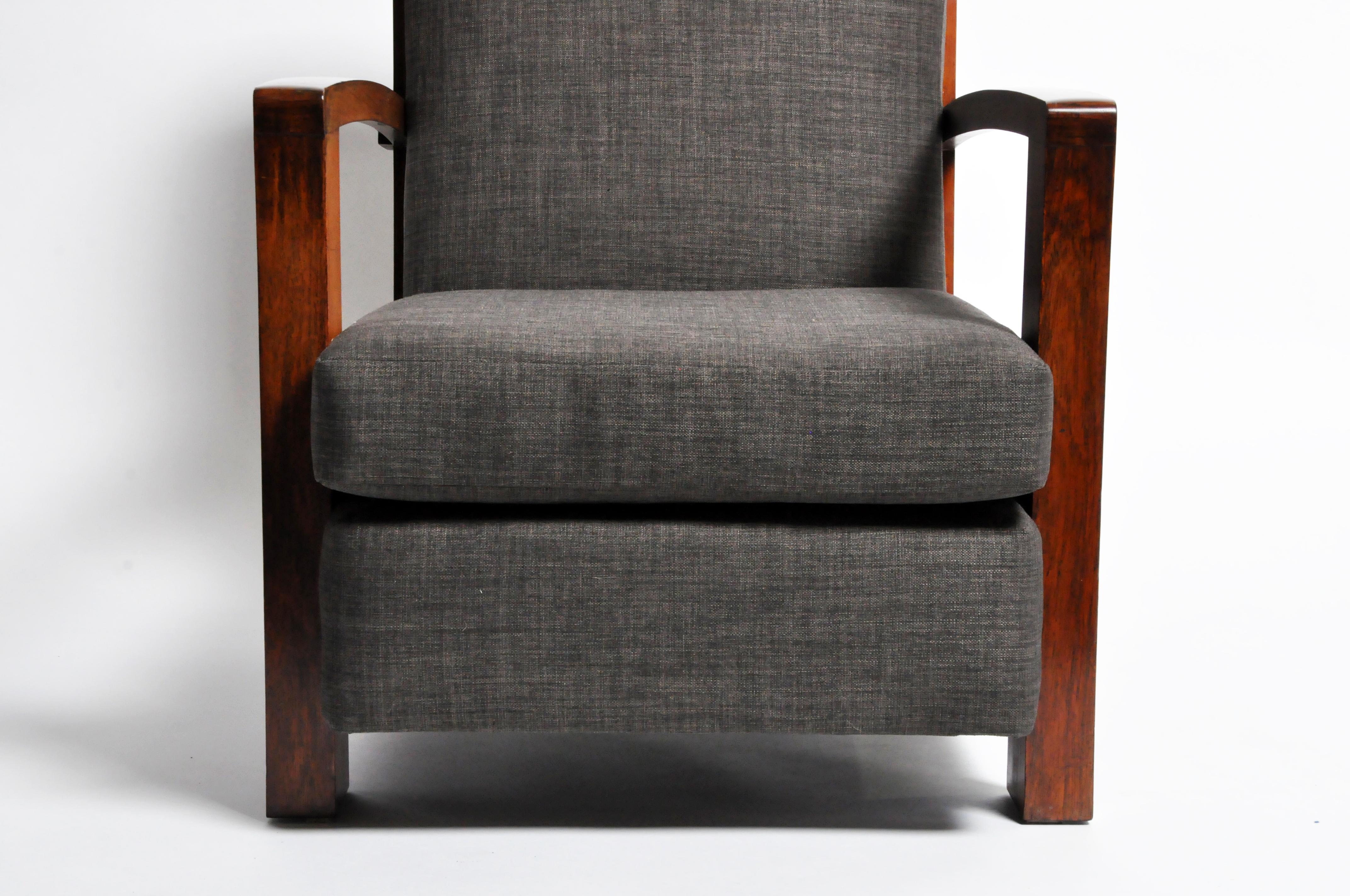 Hungarian Art Deco Walnut Chair 2