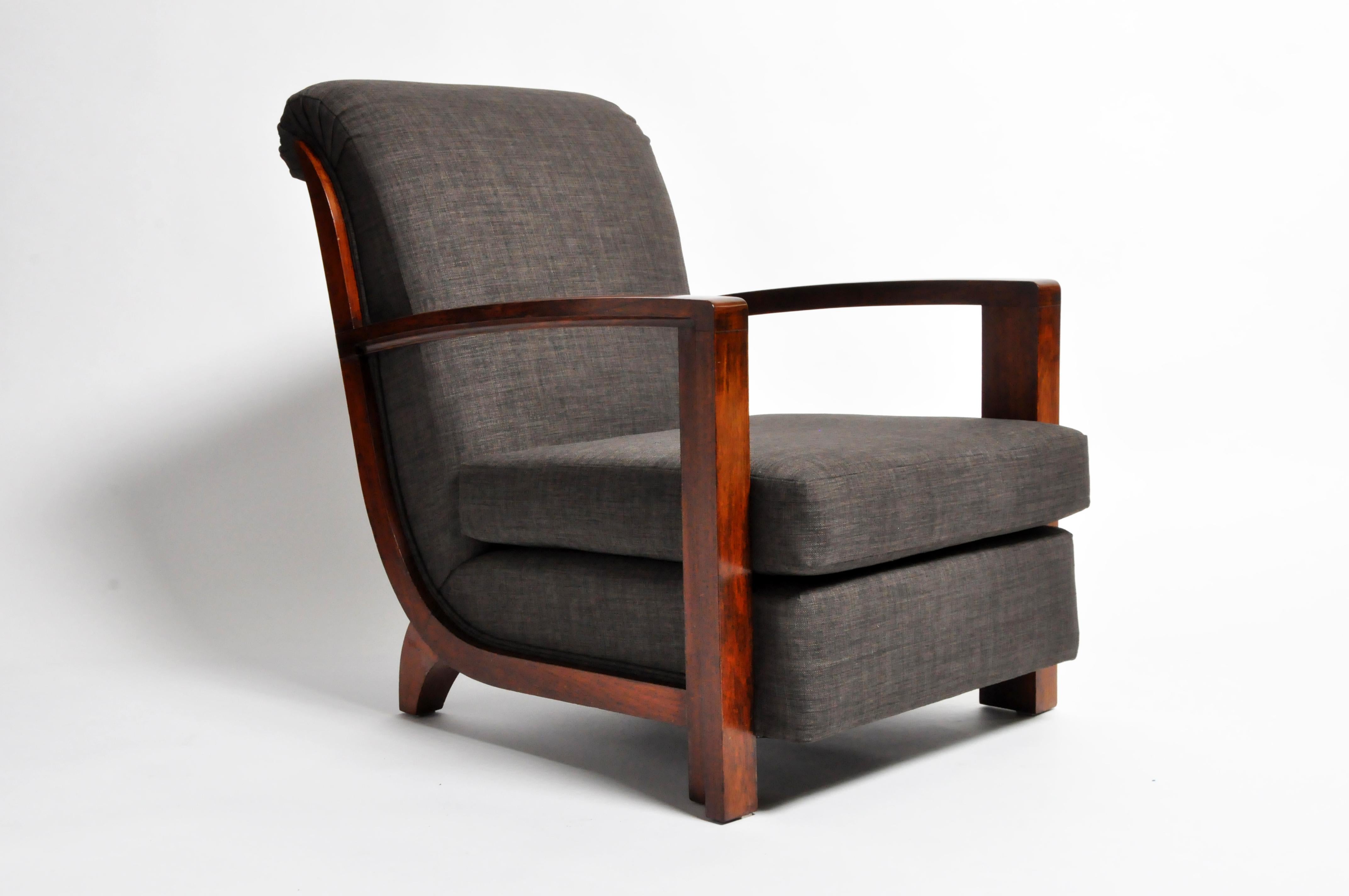 Hungarian Art Deco Walnut Chair 4