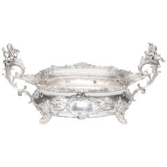 Hungarian Baroque Silver Plated Jardinière, 19th Century