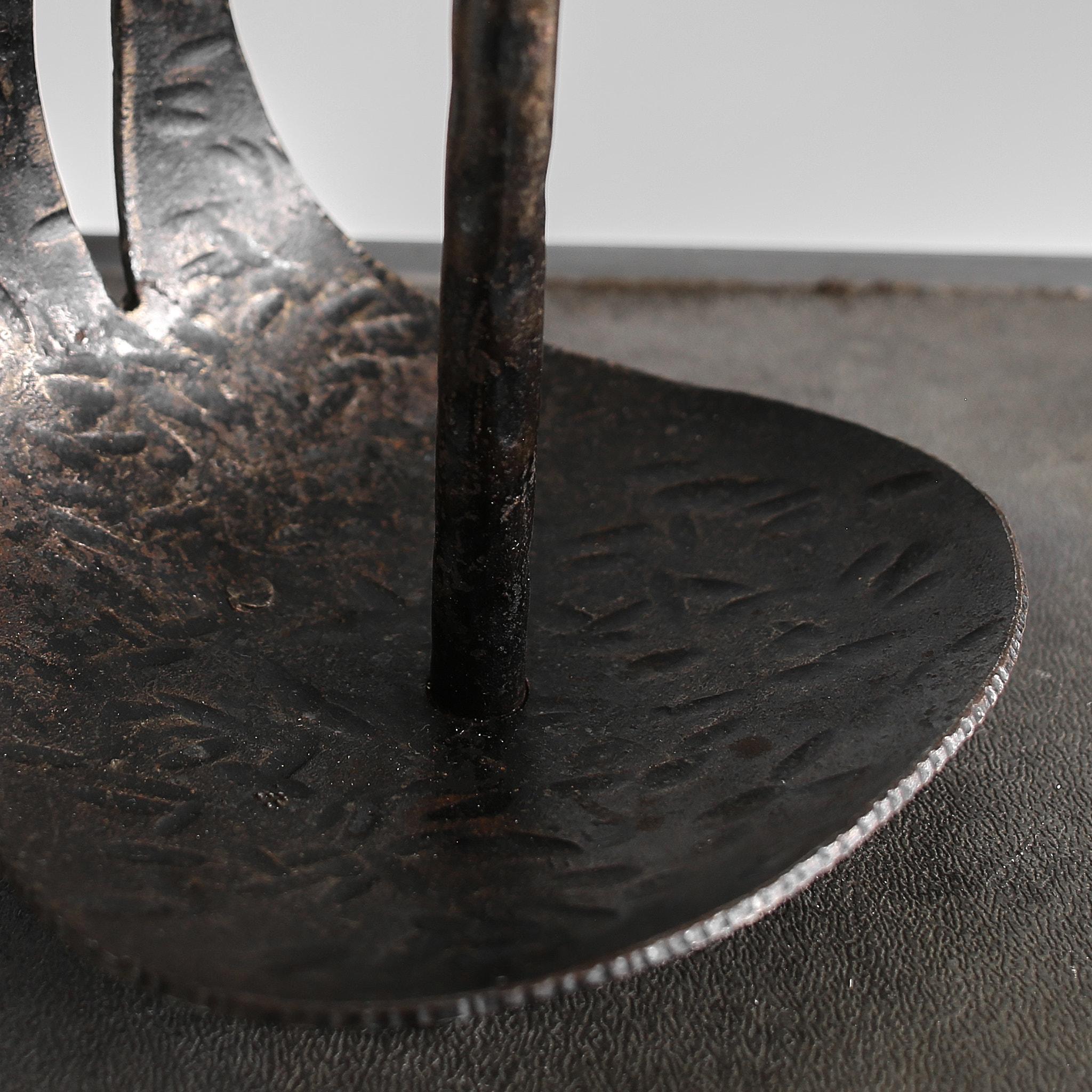 Iron Hungarian C.1960s Brutalist Table Lamp For Sale