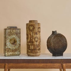 Vaso rettangolare in ceramica ungherese di Zsolnay n. 01, anni '50
