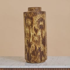 Vaso in ceramica ungherese con motivo a girasoli di Zsolnay n. 02, anni '50