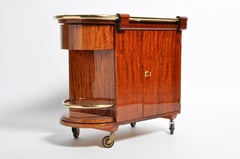 Hungarian Mid-Century Modern Mahogany Bar Cart