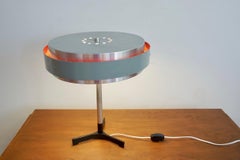 Hungarian Midcentury Round Table Lamp in Jo Hammerburg Style 'Danish Design'