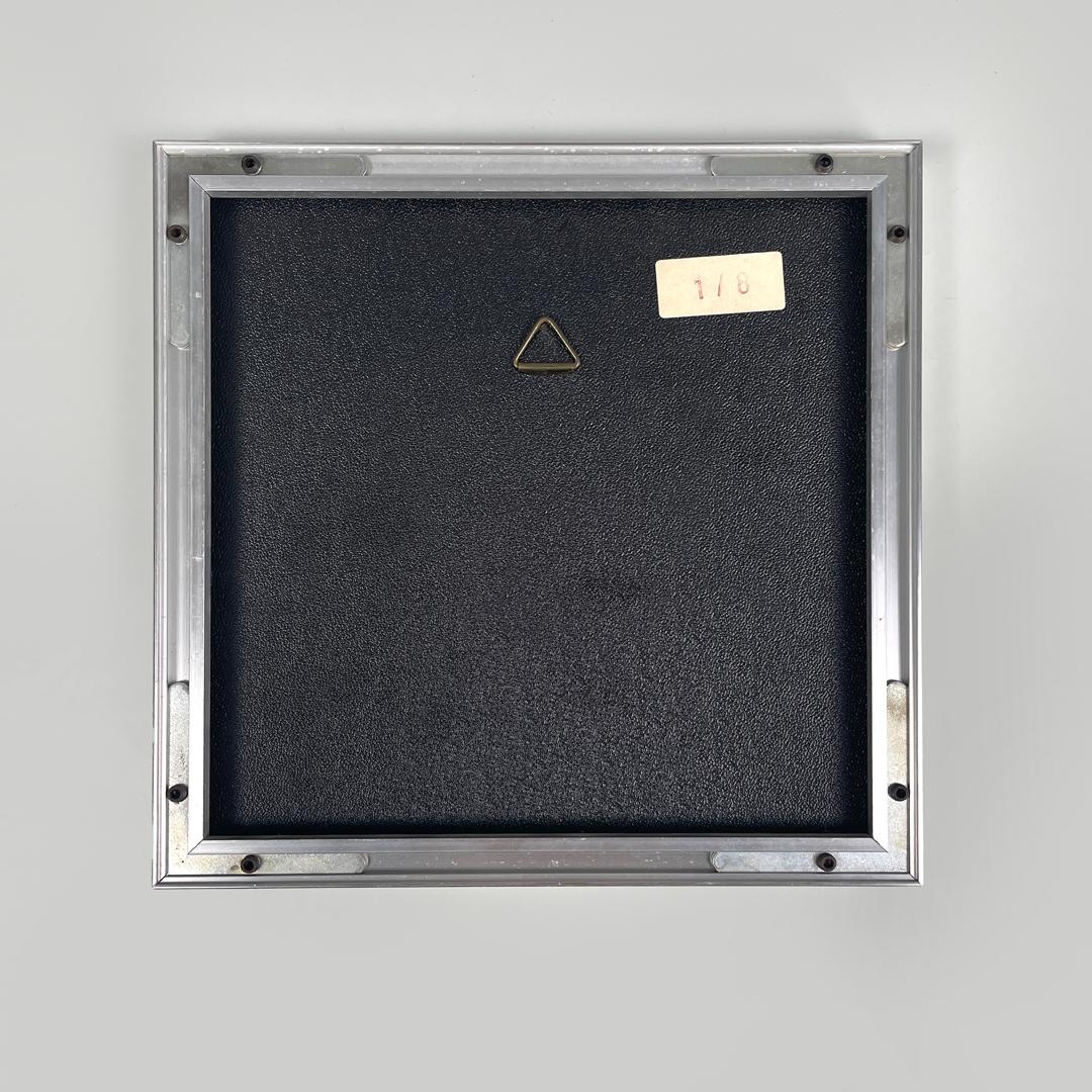 Tableau moderne hongrois d'art optique avec cadre en métal par Victor Vasarely, années 1970 en vente 6