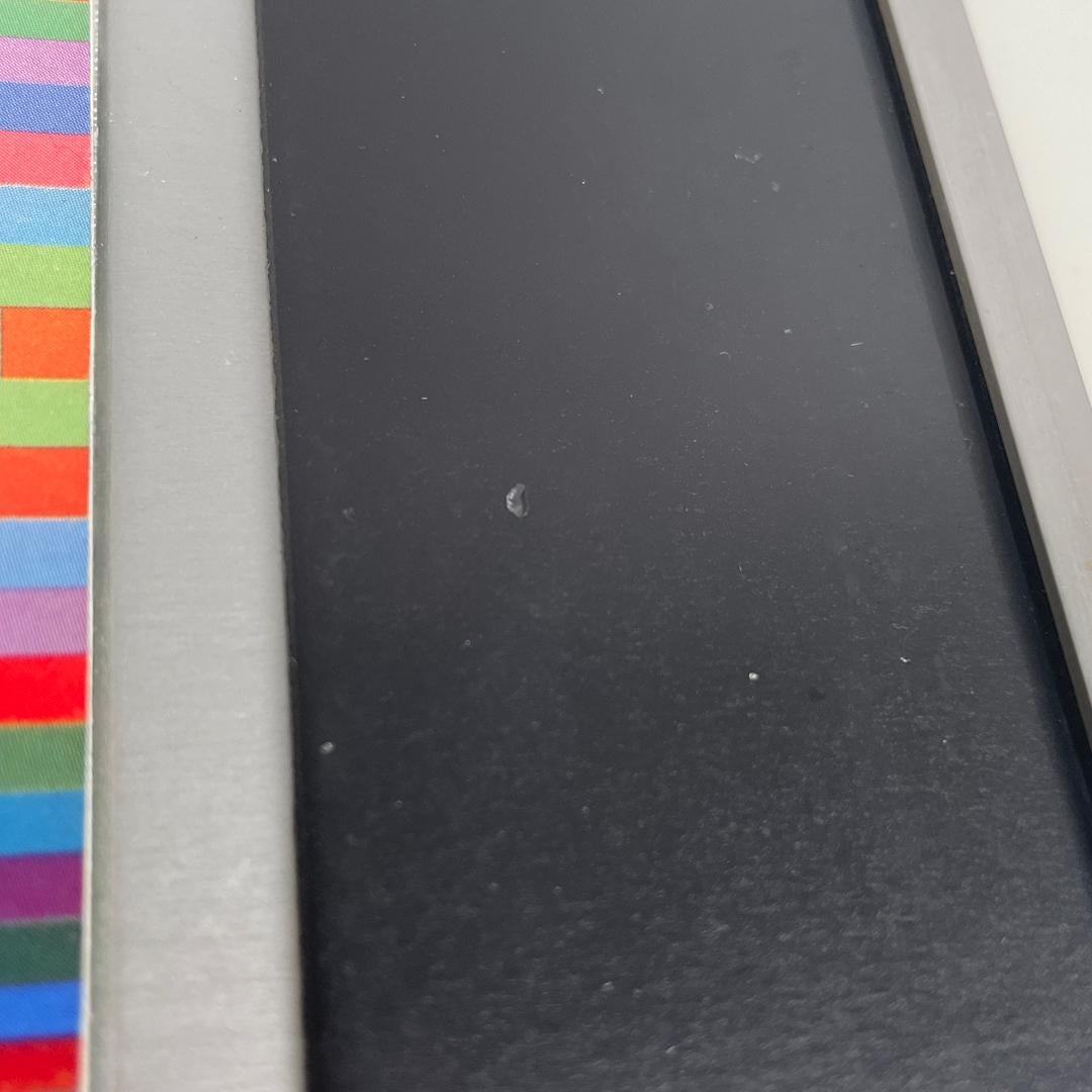 Tableau moderne hongrois d'art optique avec cadre en métal par Victor Vasarely, années 1970 en vente 2