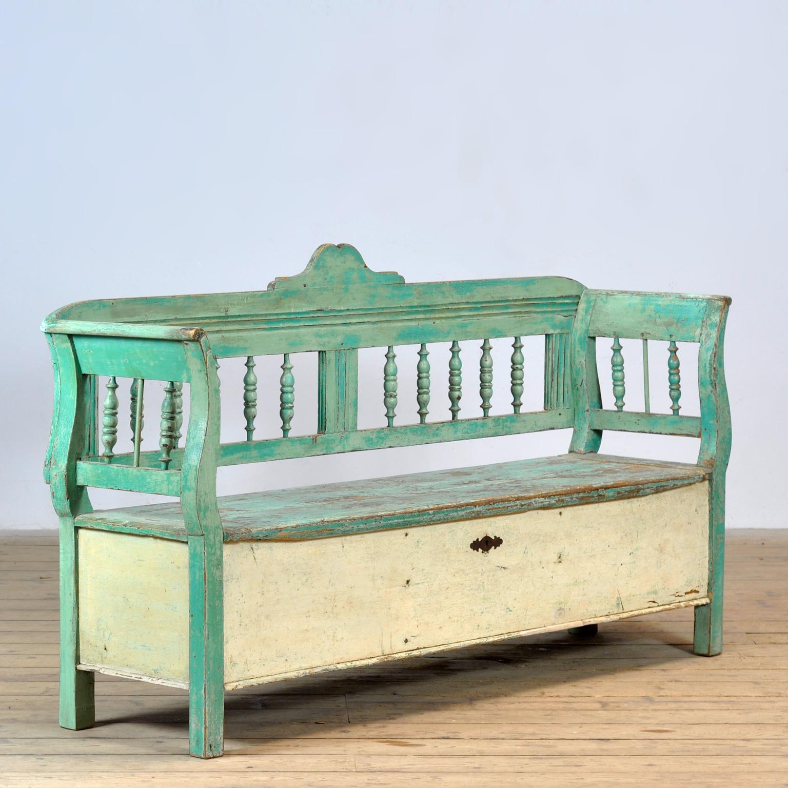 Rustique Banc en pin de Hongrie, vers 1900 en vente