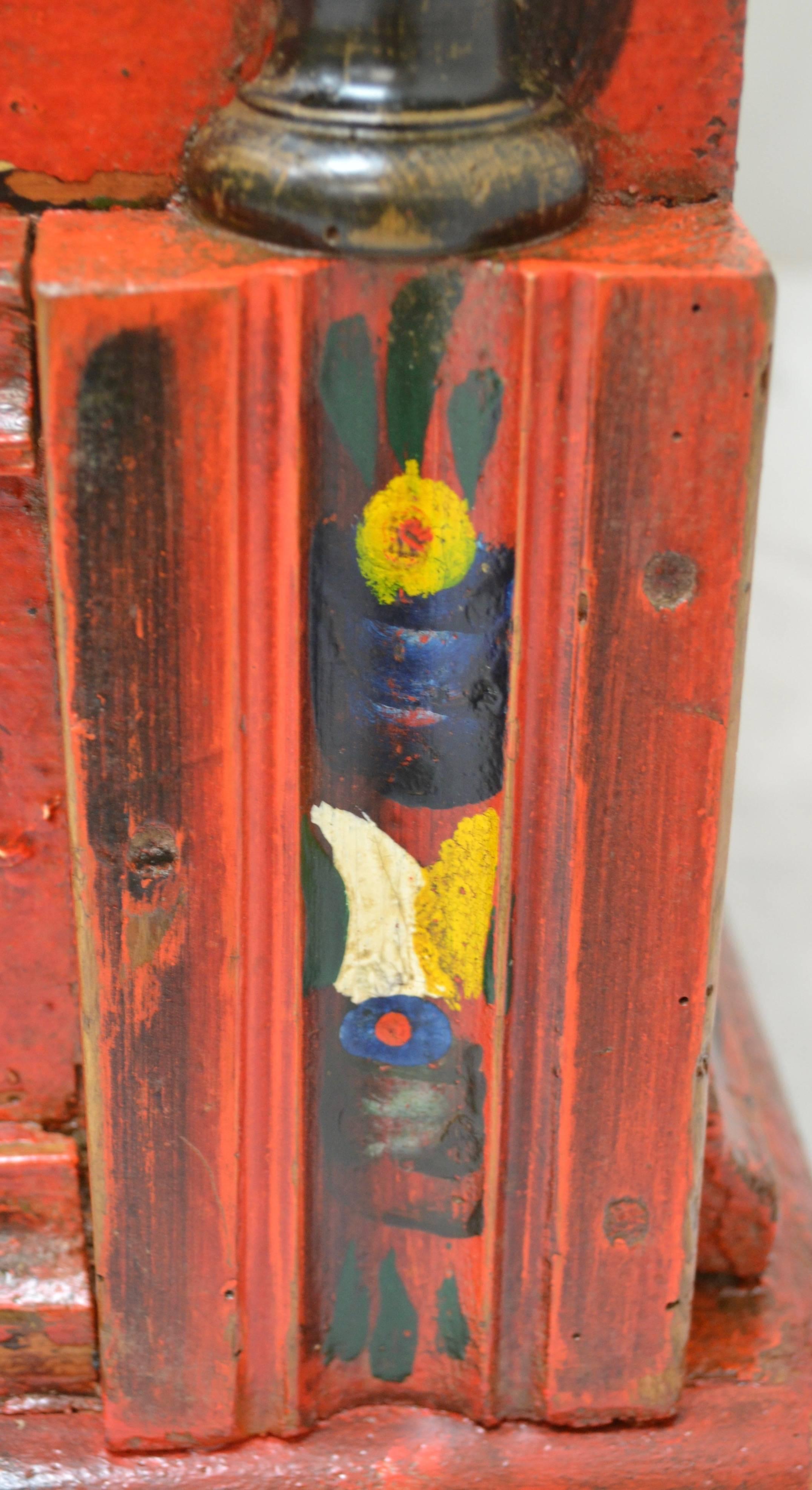 Hungarian Pine Trunk or Blanket Chest in Original Paint 3