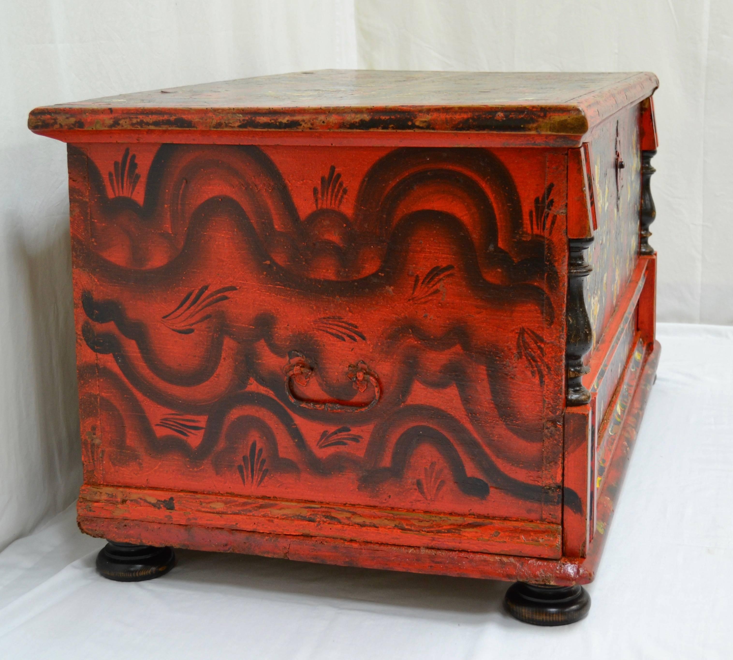 painted blanket chest