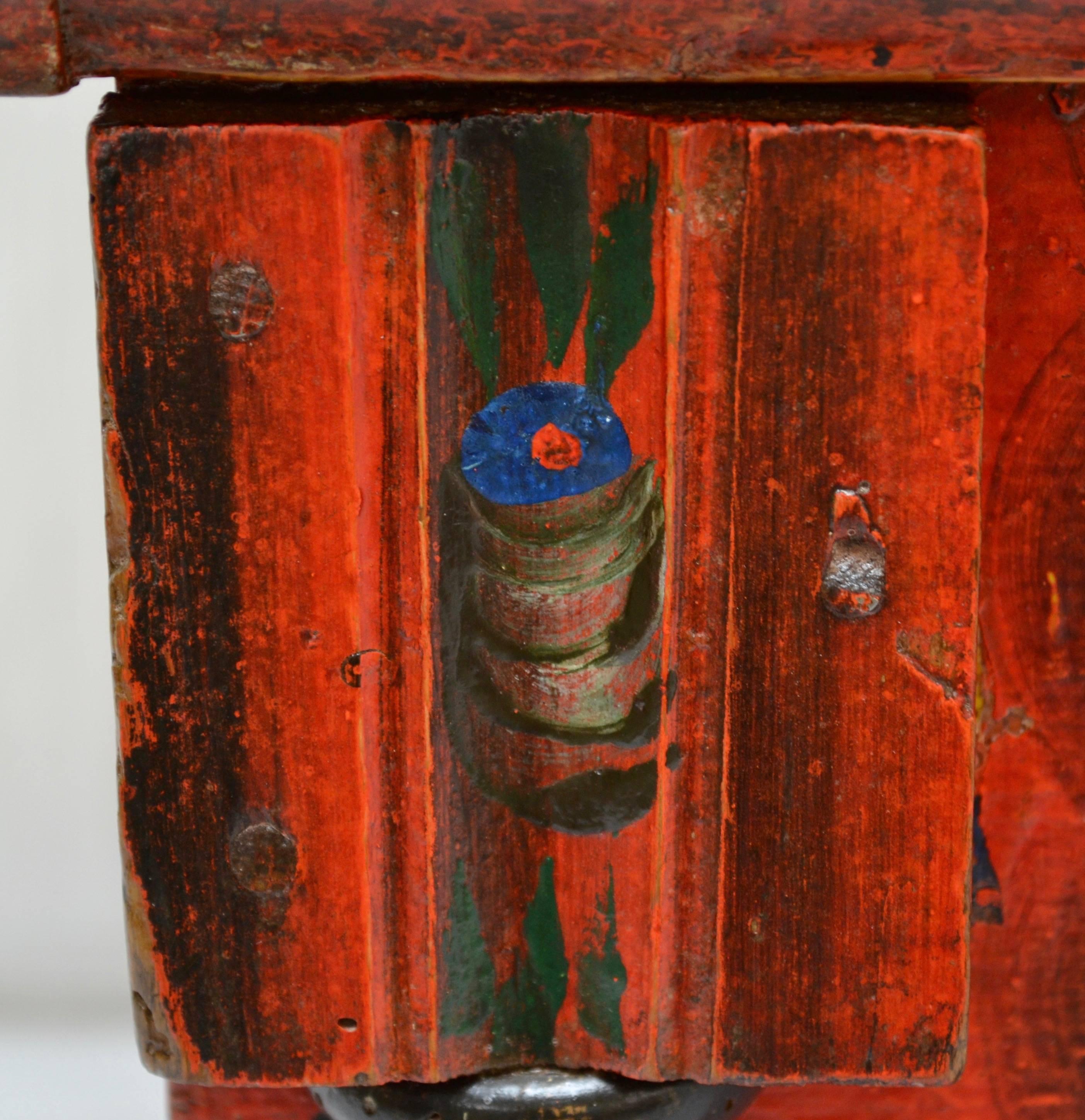 Hungarian Pine Trunk or Blanket Chest in Original Paint 2