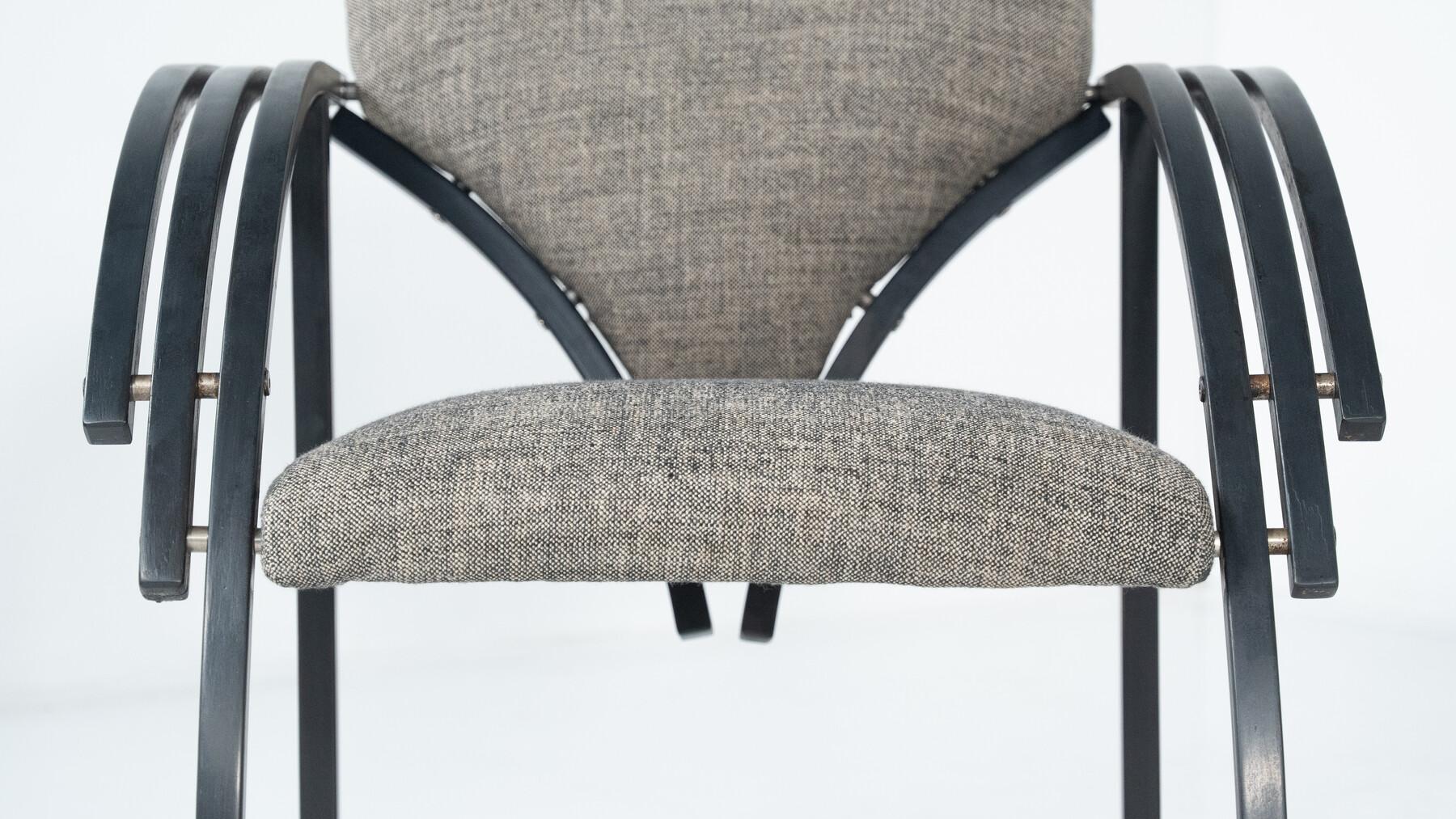 Beech Hungarian Postmodern Sofa and Chairs in curved beech, 1980 For Sale