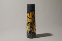 Hungarian Socialist-Era Ceramic Vase, Textured Sculptural Form