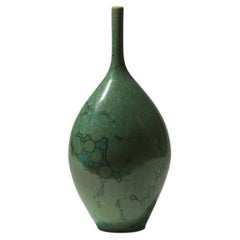 Hungarian Studio Porcelain Bud Vase with Crystalline Glaze