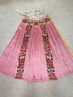 Hungarian traditional Apron, embroiderd by hand in the 1950s, Hungary