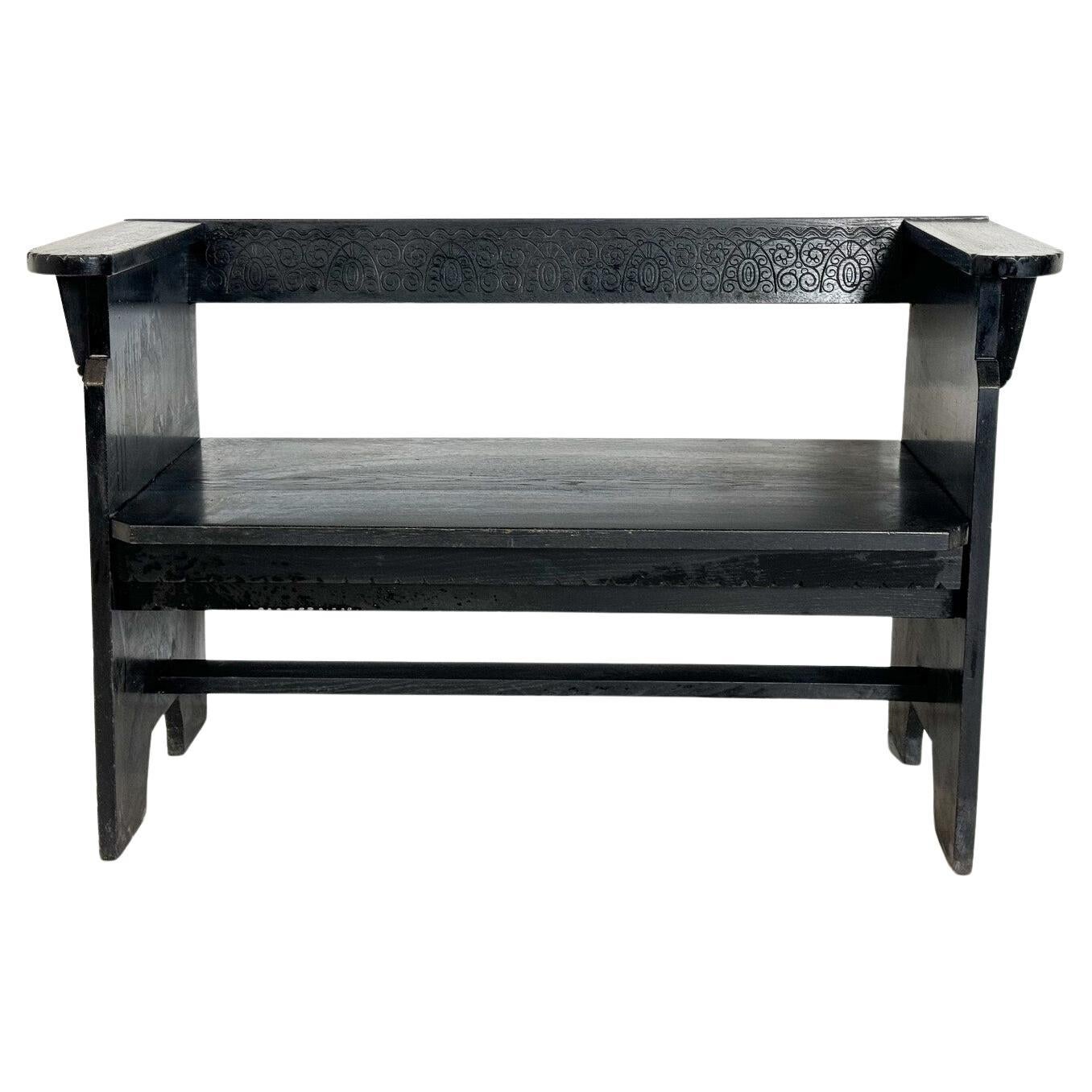 Hungarian Wooden Bench For Sale