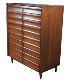 Hungerford Mahogany Mid Century Modern Dresser Tall Chest of Drawers 45"