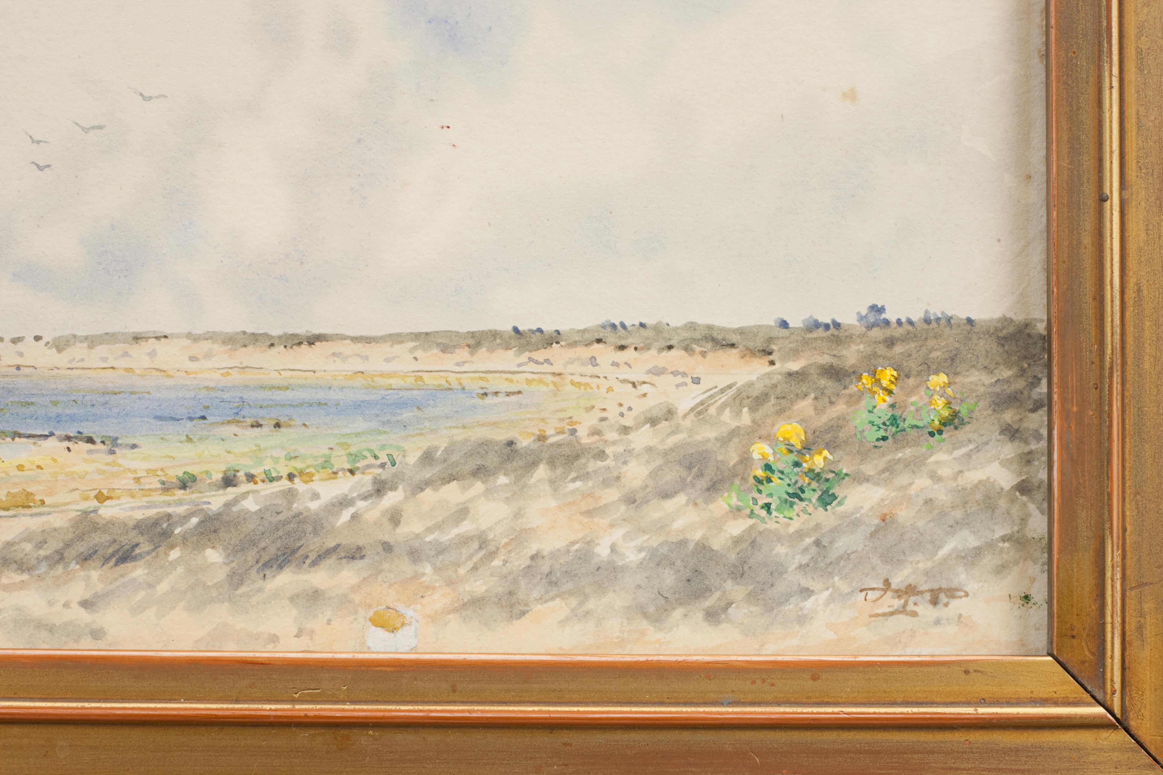 Hunstanton Golf Club, Watercolour by F.H. Partridge In Good Condition In Oxfordshire, GB