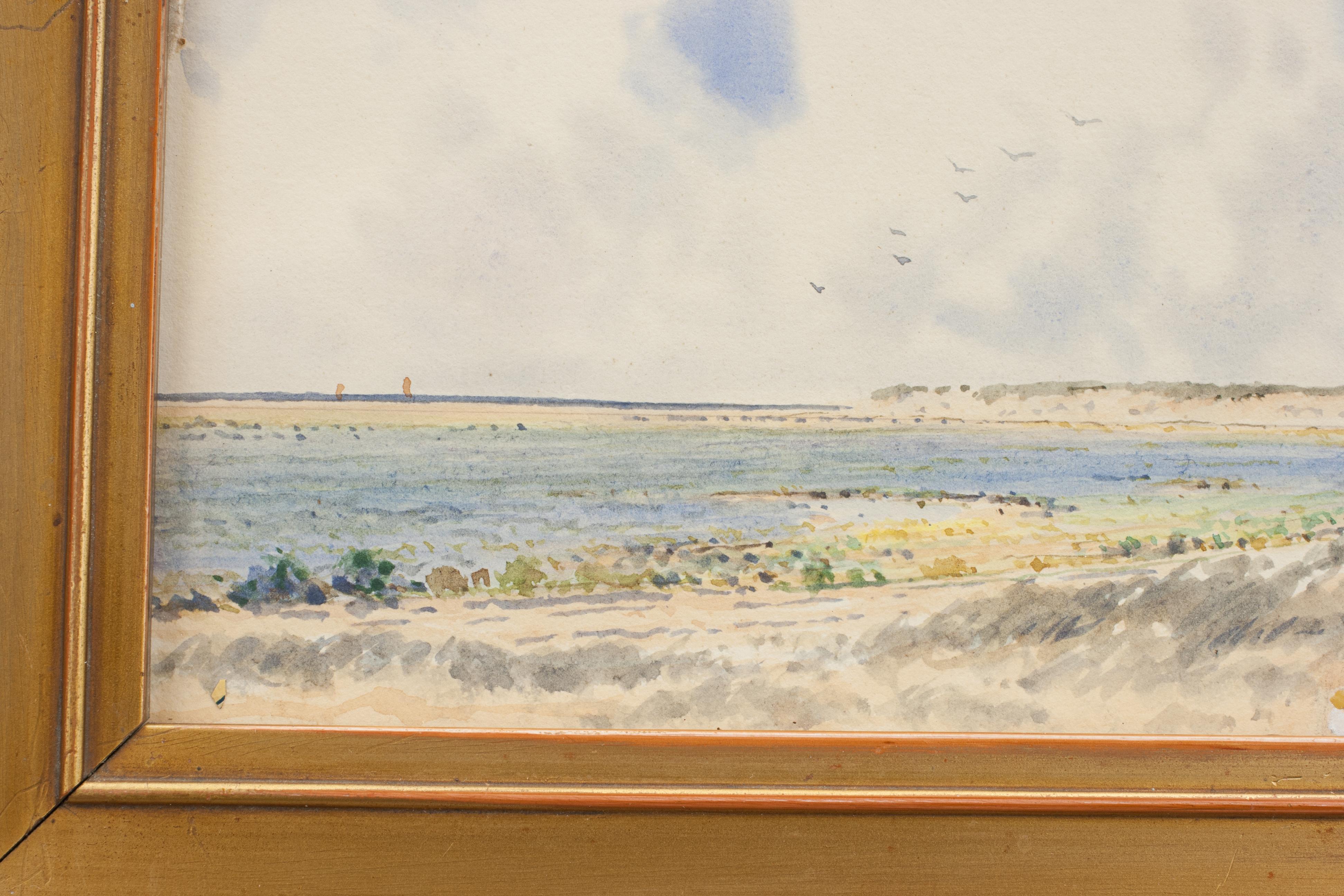 20th Century Hunstanton Golf Club, Watercolour by F.H. Partridge